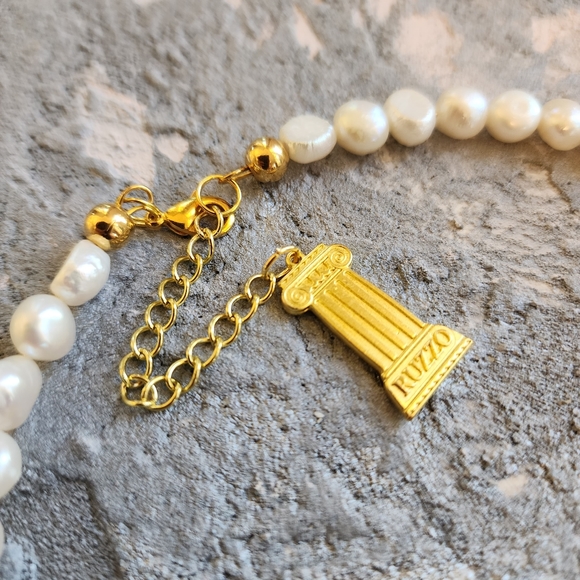 Designer Pearls Necklace Natural Himalayan Ctystal Pendant Vintage  Medallion - Picture 6 of 12